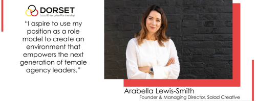 Board member Bella Lewis-Smith smiling and a quote used in the article