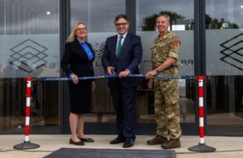 Ribbon-cutting of Defence BattleLab with Defence Procurement Minister, Jeremy Quin, in Dorset