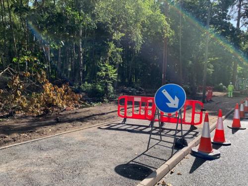 Road closures at Blackwater West Junction
