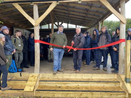 Outdoor classroom opens at Hengistbury Head