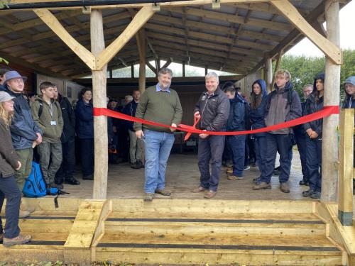 Outdoor classroom opens at Hengistbury Head
