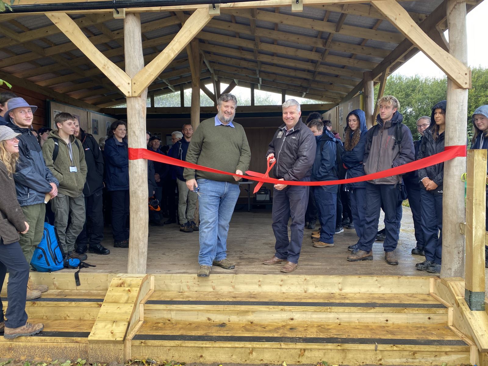 Discovery Den ribbon cutting