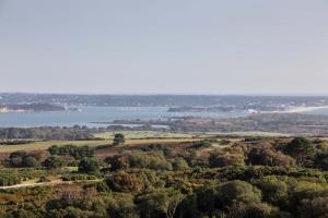 View across the Dorset countryside towards the coast