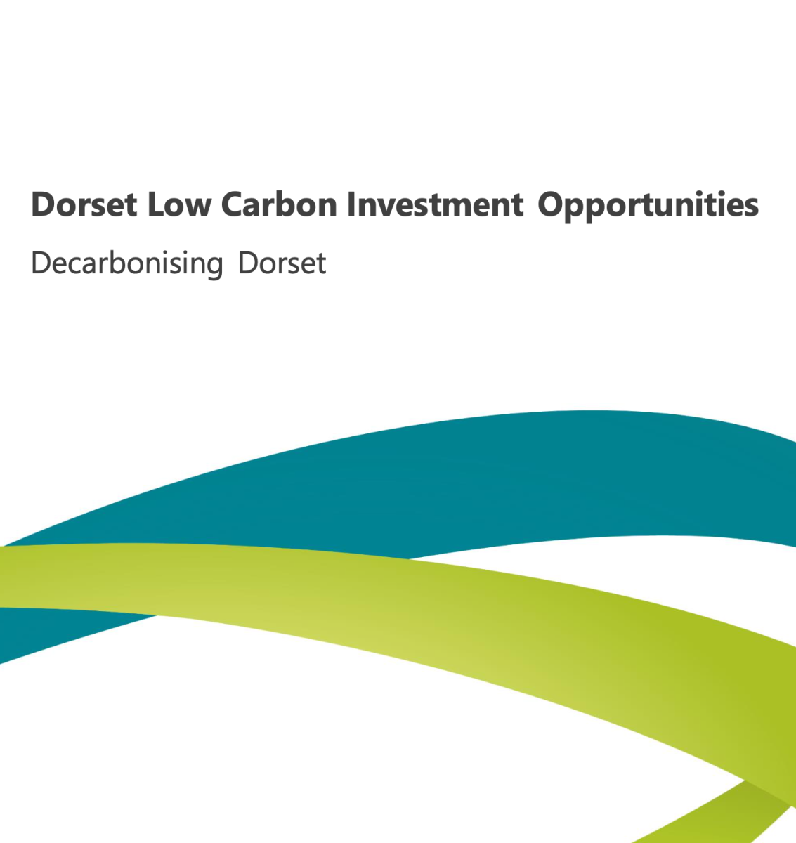 Dorset Low Carbon Investment Opportunities document