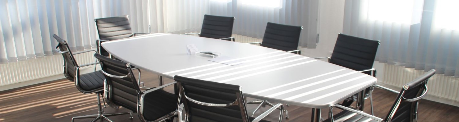 Board meeting table and chairs 